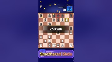 Smothered Mate: A Strategic Checkmate #chess #games #chesstactics #learnchess #shorts #subscribe