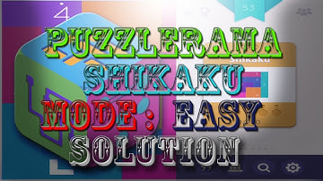 Puzzlerama Android Game-play (Shikaku Easy Level 01-50)