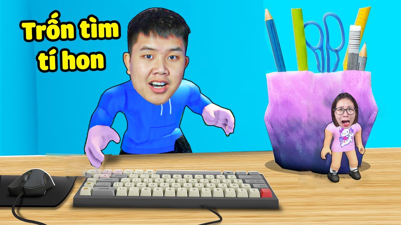 Trốn tìm tí hon ẩn nấp sau những đồ vật, bqThanh Đi Tìm Siêu Hay và Tìm Ra Ốc ?!