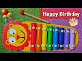 How to play happy birt.ay to you on a xylophone  easy step by step tutorial on xylophone