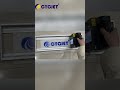 Big Logo Printing on PP Board 🔵 Handheld Inkjet in Action! #industrialprinting #shorts