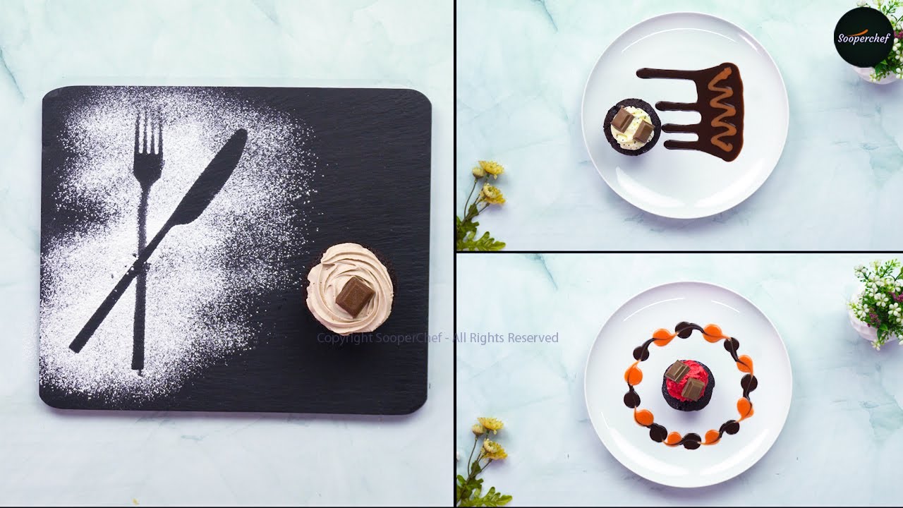 Fancy Plating Hacks | DIY Dessert and Plate Decoration Hacks | How to Plate like a Chef #shorts | SooperChef