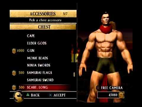 Mortal Kombat Armageddon - Male KAF Customization Options