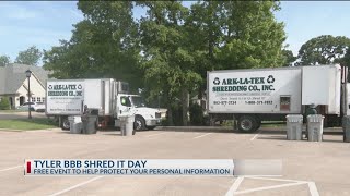 East Texas Better Business Bureau shreds over 30,000 pounds of documents at Shred Day event
