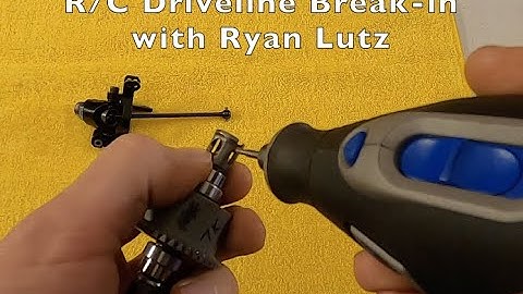 How to Break-in New RC Driveline Parts [Intermediate Tutorial with Ryan Lutz of LutzRC]