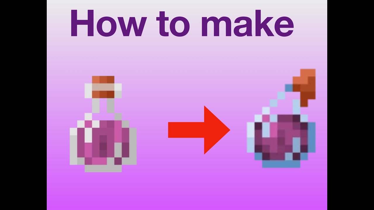 (How to make a splash potion) in Minecraft - YouTube