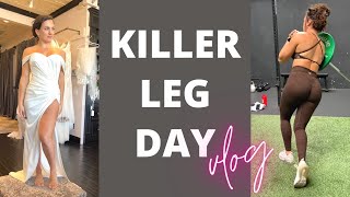 KILLER LEG DAY + WEDDING DRESS SHOPPING VLOG! (with Ashley Flores) by Katie Corio 6,726 views 1 year ago 14 minutes, 8 seconds