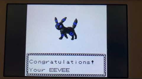 Evolving Shiny Eevee ~ Crystal ~ 70 eggs