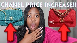 CHANEL PRICE INCREASE MARCH 2022 CHANEL'S NEW PRICE INCREASE WILL AFFECT  CHANEL 19, MINI 