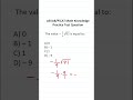 ASVAB/PiCAT Math Knowledge Practice Test Question: Square Roots and Perfect Squares #acetheasvab
