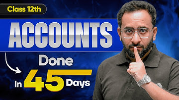 How to Complete Class 12th Accounts in 45 Days | Rohit Sir