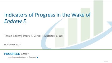 Indicators of Progress in the Wake of Endrew F.