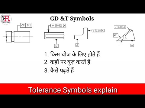 G. D. and T., Geometric Dimensions and Tolerances in Hindi