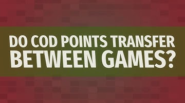 Do CoD Points transfer between games?
