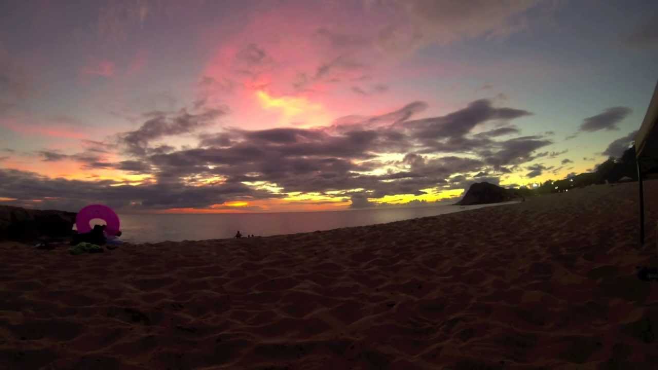 Nanakuli Beach Park Time lapse 8/19/2013 YouTube
