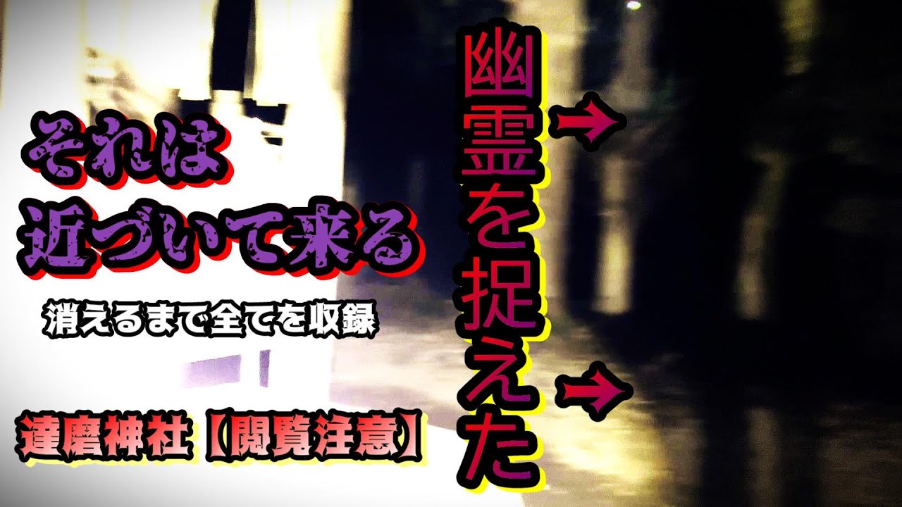 幽霊が目の前に現れカメラに映った【心霊スポット一人検証】閲覧注意 