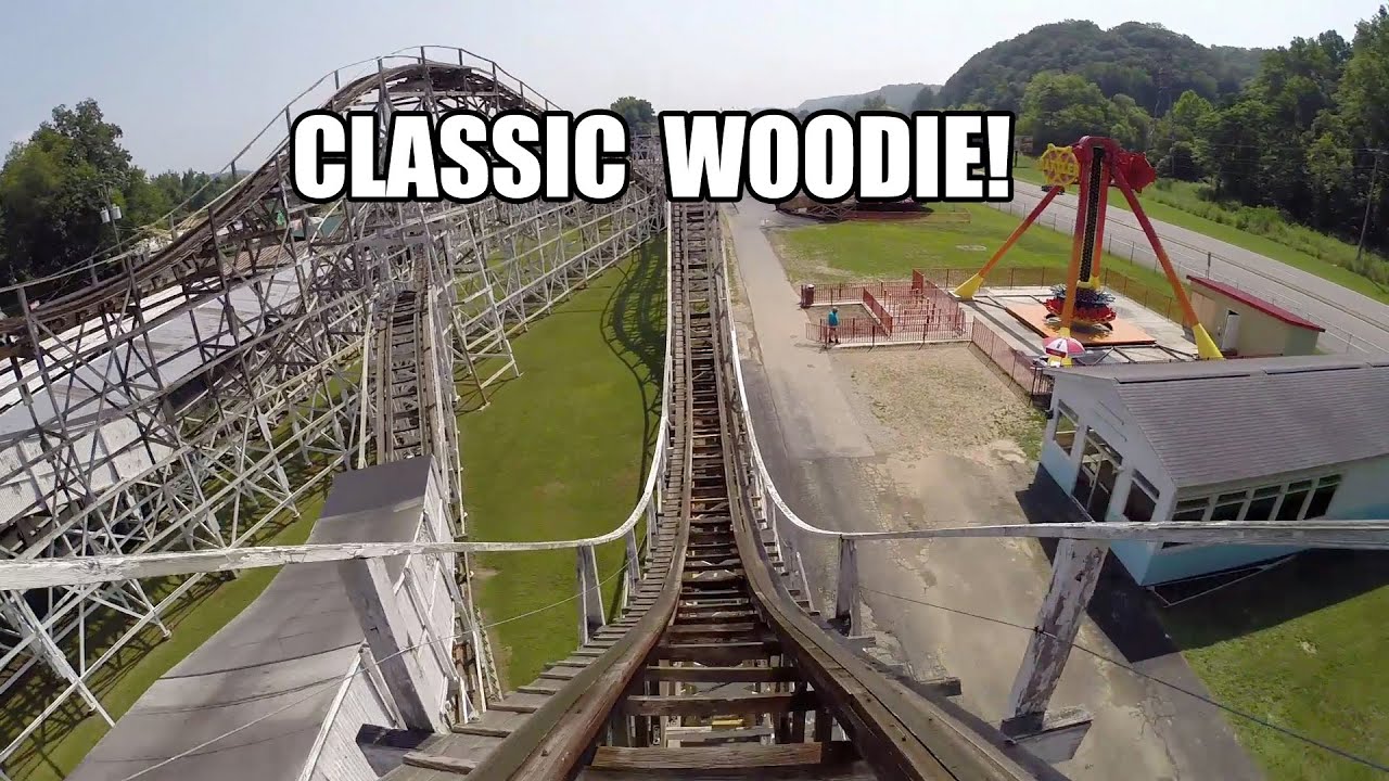 Big Dipper Wooden Roller Coaster POV Classic Woodie Camden Park West Virginia