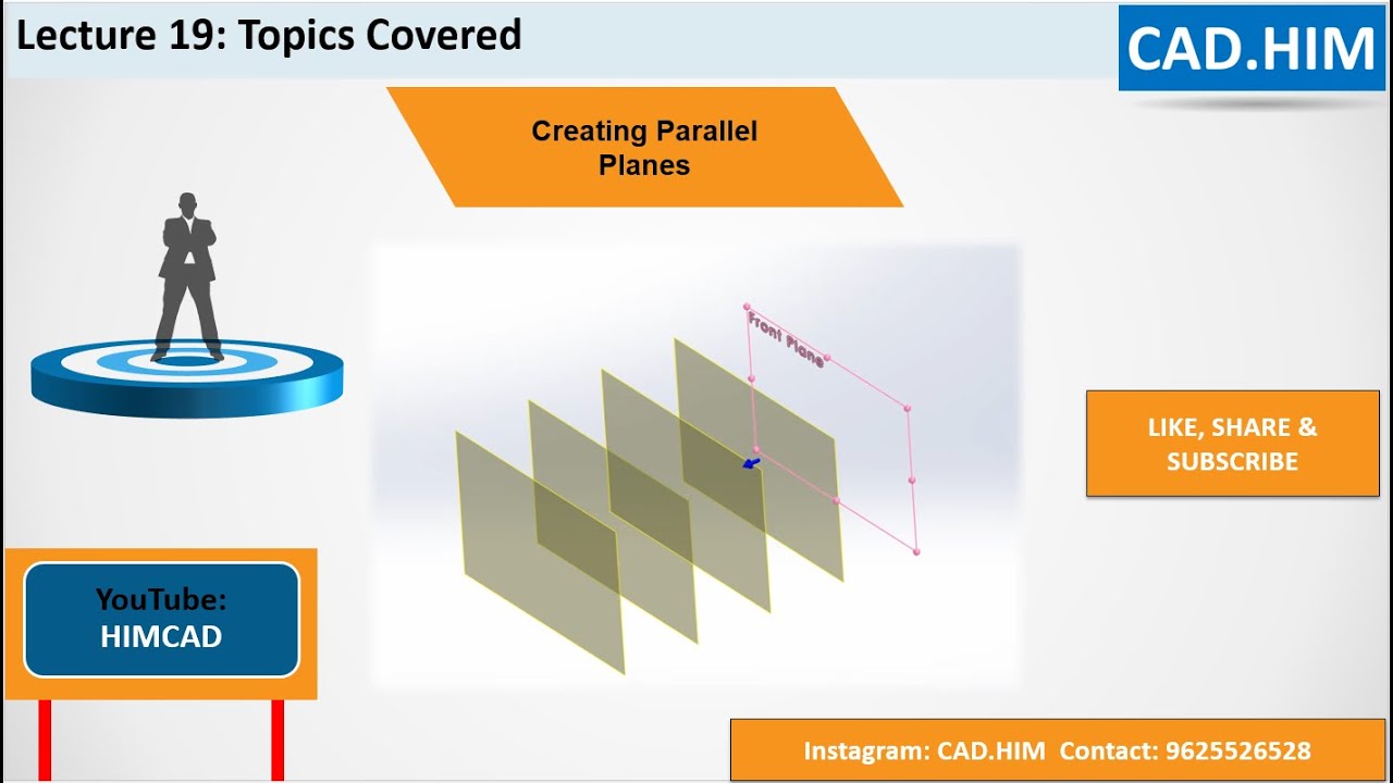 19. Creating Parallel Planes - YouTube