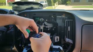 20142018 Chevrolet Silverado/GMC sierra AMP Install w/out 7' screen