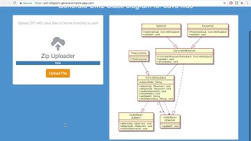 Web app for UML class diagram generator