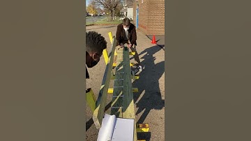 Cart rolling down ramp