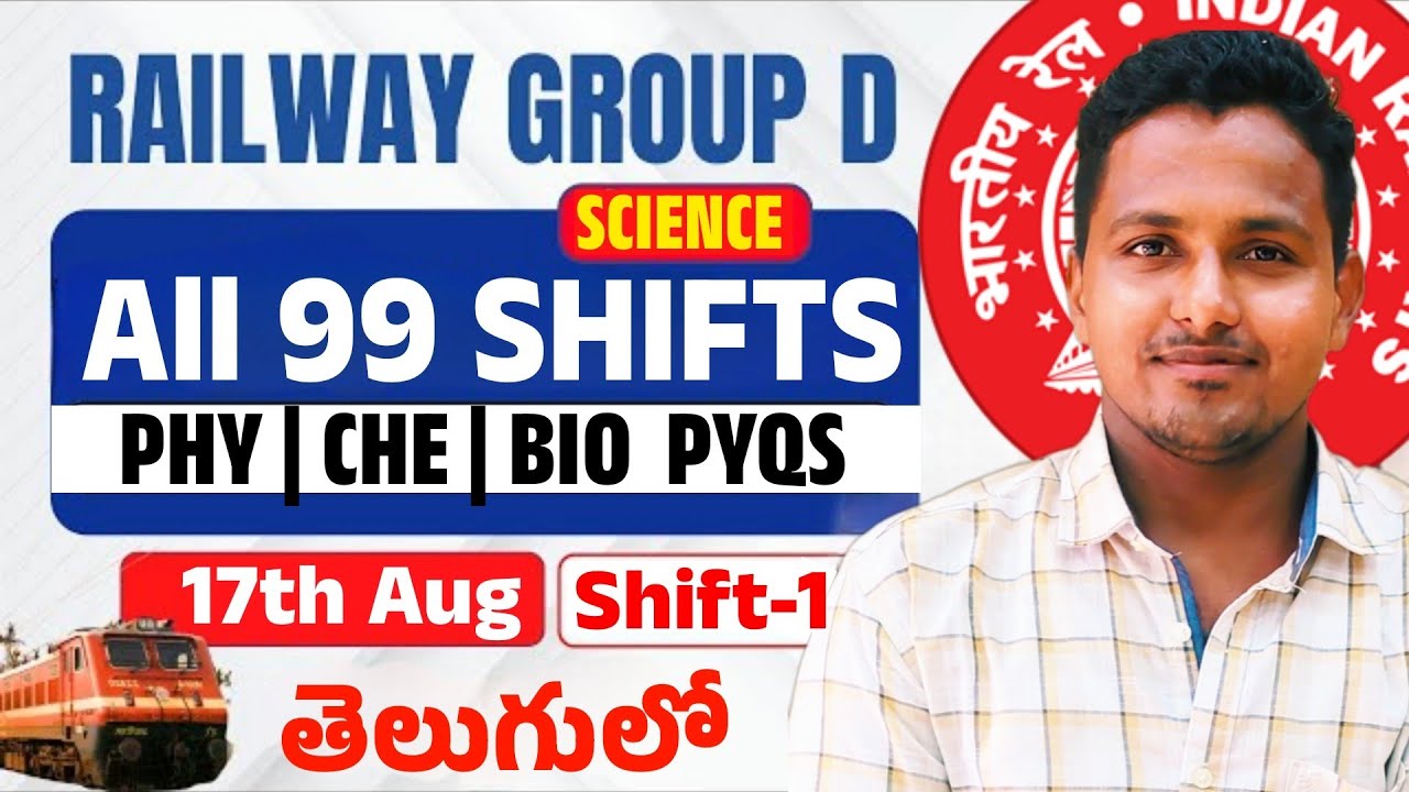 RRB Group D Science PYQs Explained in Telugu | Previous Year Papers Analysis 2025 | #groupd2024