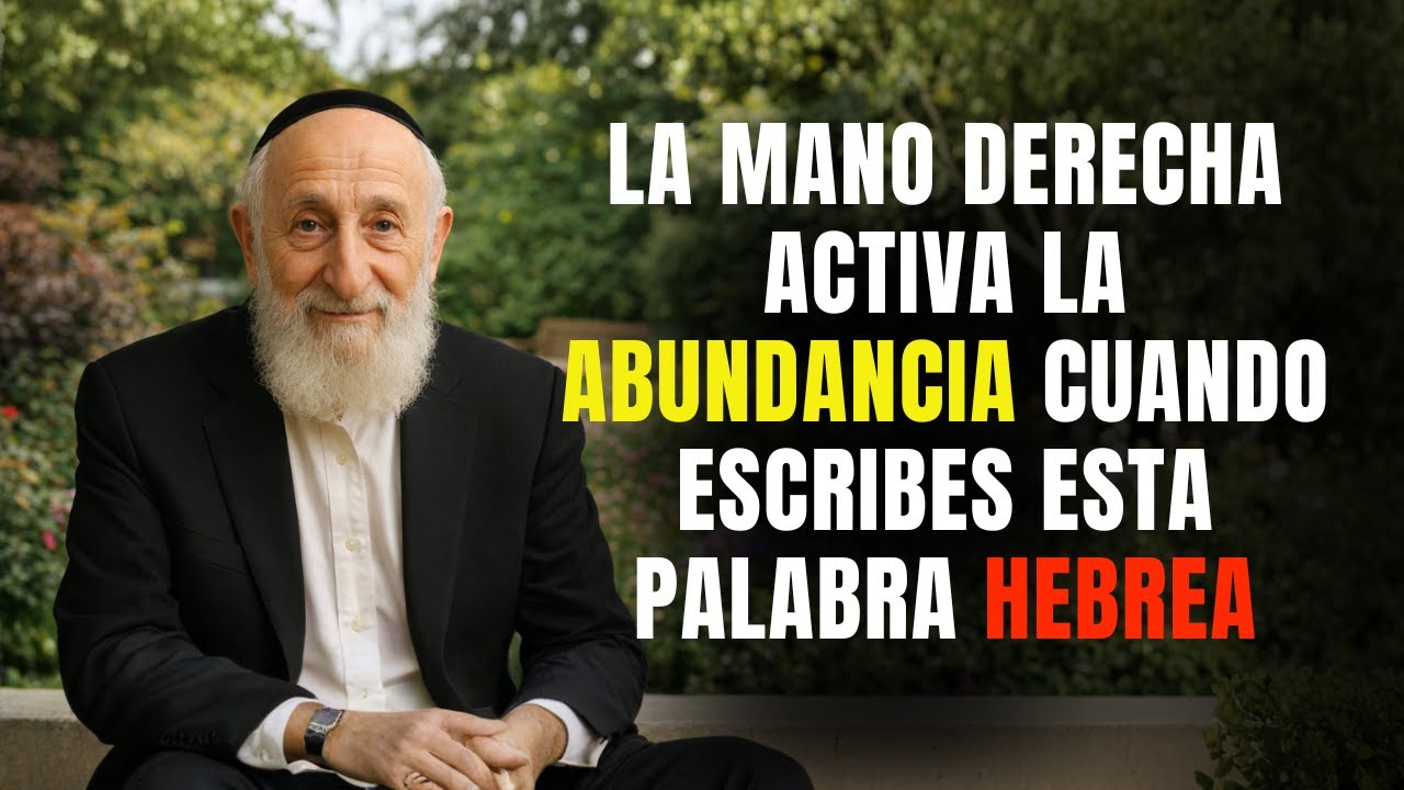 Solo 30 segundos: escribe esta palabra hebrea y cambia tu suerte y activa la abundancia