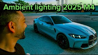 2025 BMW M4 ambient lighting + ceramic coating review