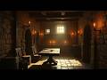 Medieval Tavern at Midnight 1 🕯️ | Relaxing Fantasy Inn Sounds (No Talking) | no copyright
