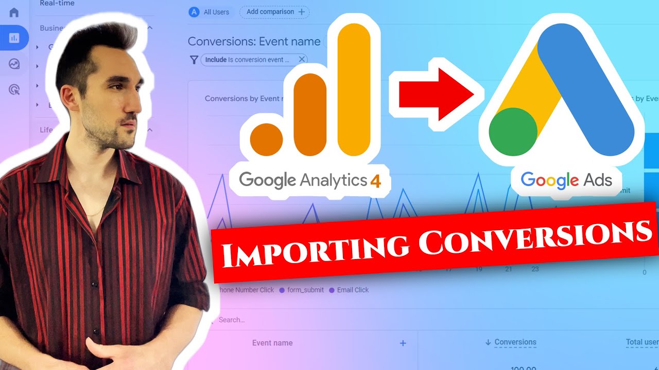 [2023] How to Import GA4 Conversions Into Google Ads - YouTube