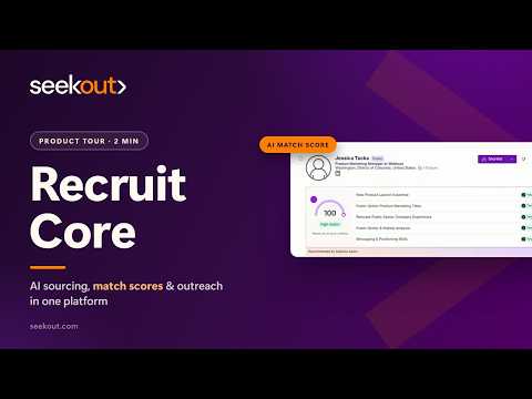 SeekOut official product demo video