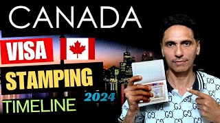 Canada Visa stamped | Canada visa stamping processing time and VFS fees.