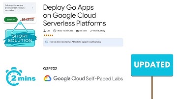 Deploy Go Apps on Google Cloud Serverless Platforms | #qwiklabs