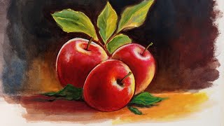 "Capturing Serenity: Painting a Still Life of Apples" | acrylic painting | Samson Canvas