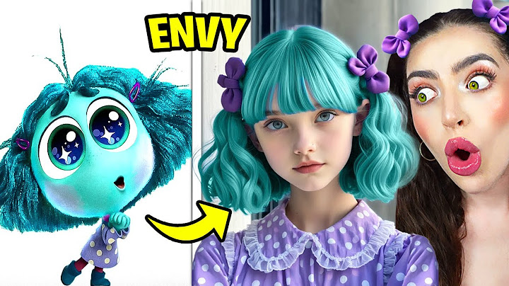 INSIDE OUT 2 Characters ORIGINAL VS REAL LIFE!! (I DRESSED UP AS SADNESS TO WATCH INSIDE OUT 2)