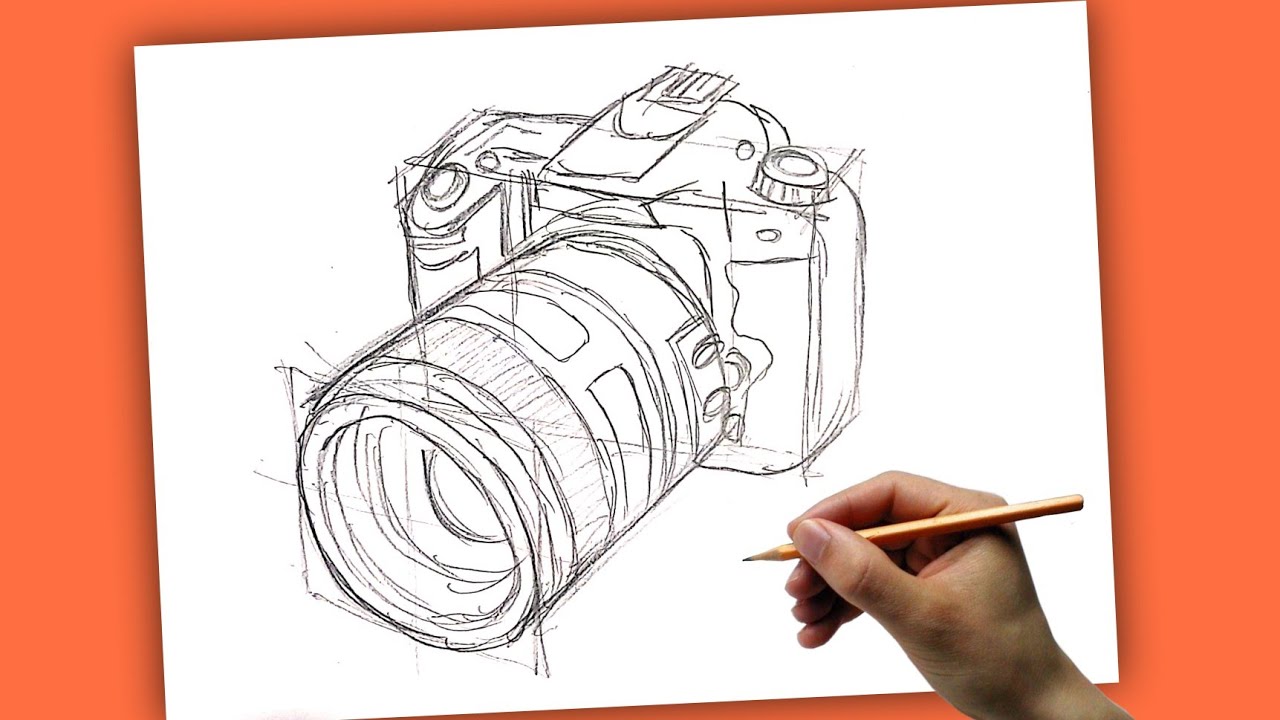 Camera line drawing hires stock photography and images  Alamy