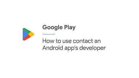 How to use contact an Android app's developer