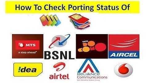 How To Check Porting Status MNP Mobile Number Portability