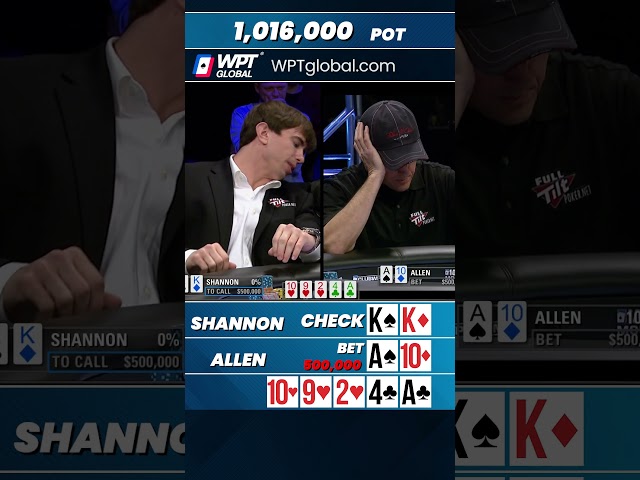 Pocket Kings Dilemma: Will Shannon Call Allen's Bold Move? #shorts