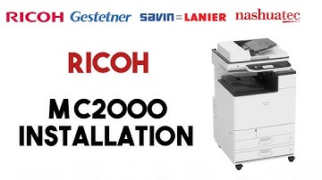 Ricoh M C2000 Installation,  How to install Ricoh MC 2000 Color photocopy machine