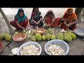 21 Pieces Jackfruits & Chickpea Prepared / Cooking By Lots Of Villager For Charity Works Foods