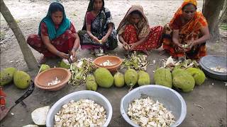 21 Pieces Jackfruits & Chickpea Prepared / Cooking By Lots Of Villager For Charity Works Foods