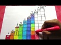 NUMBERBLOCKS 1 TO 10 LEARN TO DRAW | NUMBERBLOCKS COLOURING PAGES