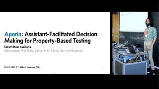 Aporia: Asking Questions to Elicit User Decisions | Saketh Ram Kasibatla | PLATEAU 2026