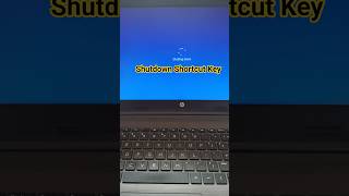 laptop shutdown shortcut key