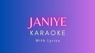 Janiye Karaoke/Instrumental with Lyrics, Chor Nikal Ke Bhaga, Vishal Mishra, Rashmeet Kaur, Netflix