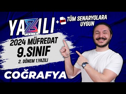 9.sınıf coğrafya 2.dönem 1.yazılı 📌 3 ÖRNEK SINAV 2024