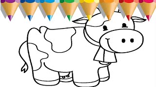 Celebrity Color the Cow - Coloring Pages for Kids Wealth