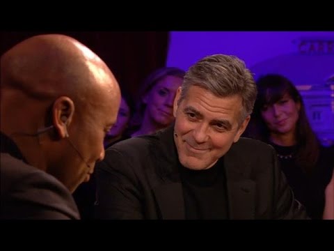 George Clooney lovend over Humberto Tan - RTL LATE NIGHT