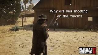 Reactions To John Using His Gun @ Beechers Hope | RDR2